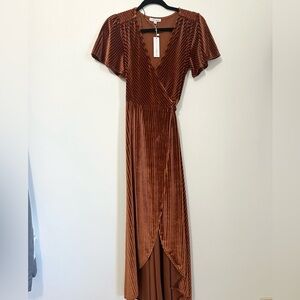 Baltic Born size medium andi maxi dress ribbed velvet maxi dress wedding guest